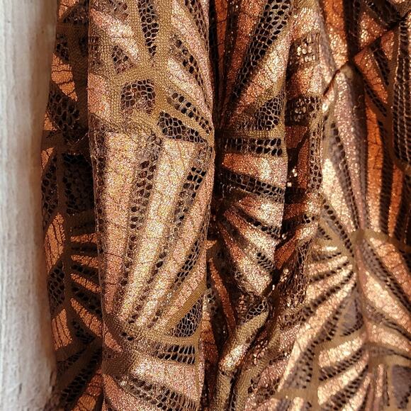 NWT Eva Franco Anthropologie Shine Lace Blouse in Copper, Sz L - Picture 6 of 12